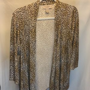 Leopard print Chico's cardigan